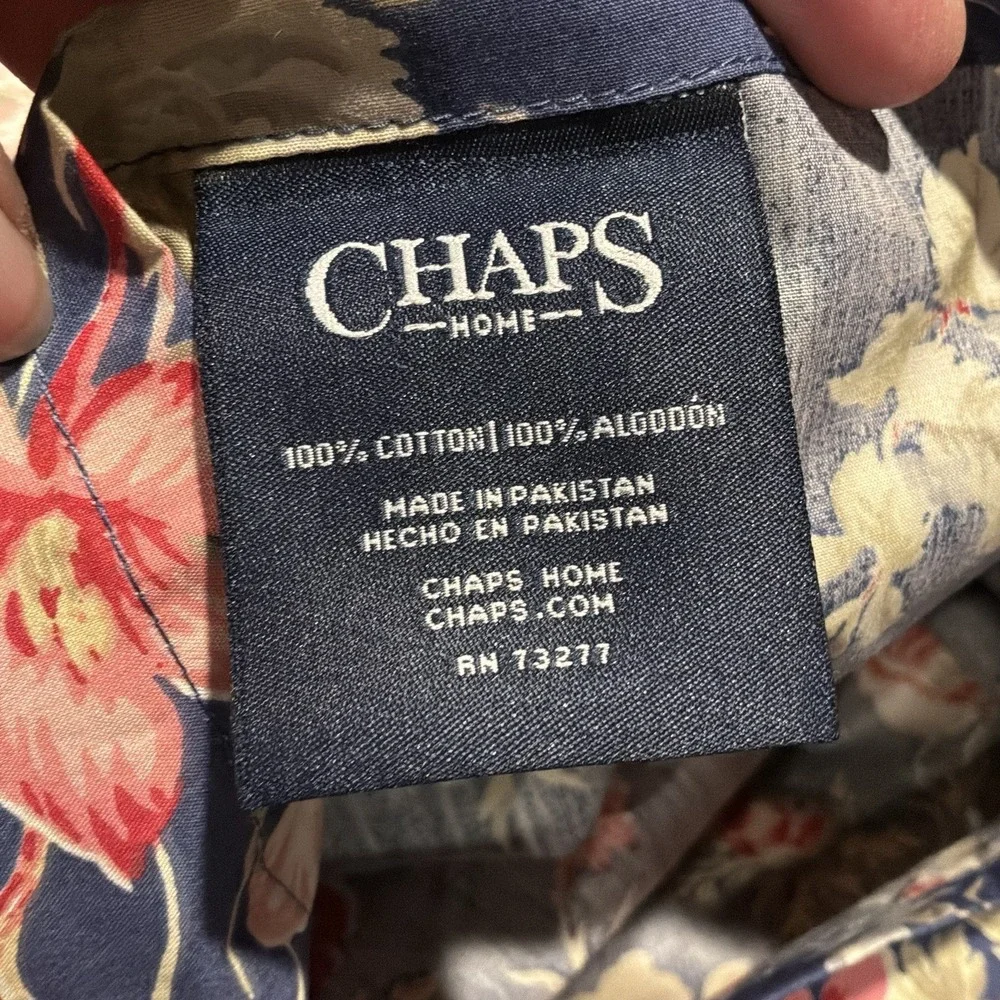 Pair Ralph Lauren Chaps Cape Cod Pillow Shams Standard Cottage Core Floral NEW